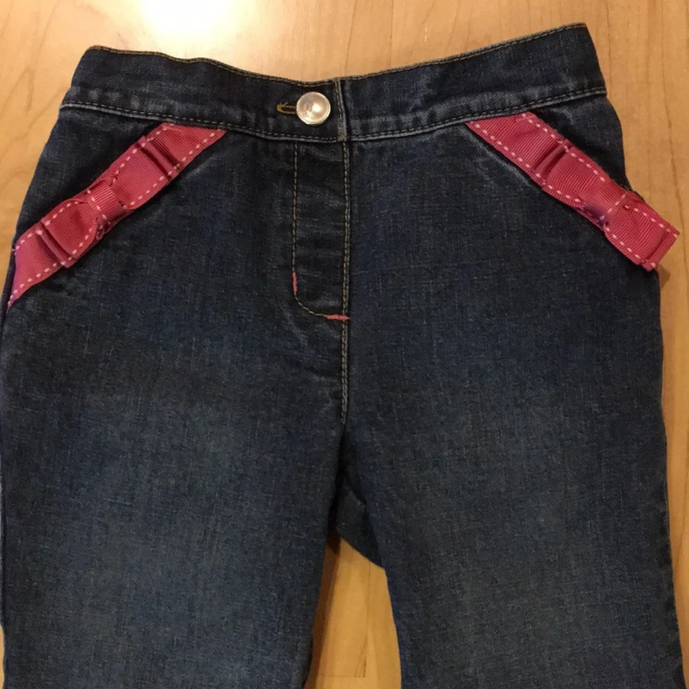 Gymboree embroidered hearts 💕 denim jeans